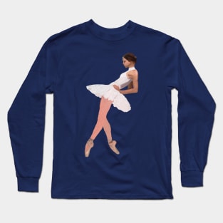 Pensive Balletist Long Sleeve T-Shirt